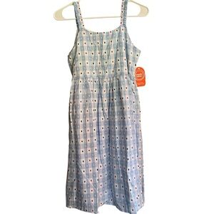 Wondernation Red White & Blue Americana Woven Dress Girls Size XL(14/26)
